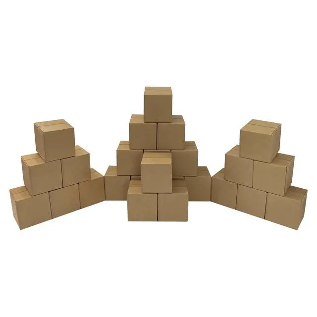 Alt view image 4 of 7 - UOFFICE Corrugated Boxes 6" x 6" x 6" Cube Boxes - Bundle of 25