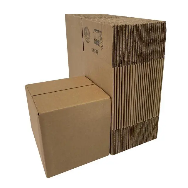 Alt view image 6 of 7 - UOFFICE Corrugated Boxes 6" x 6" x 6" Cube Boxes - Bundle of 25