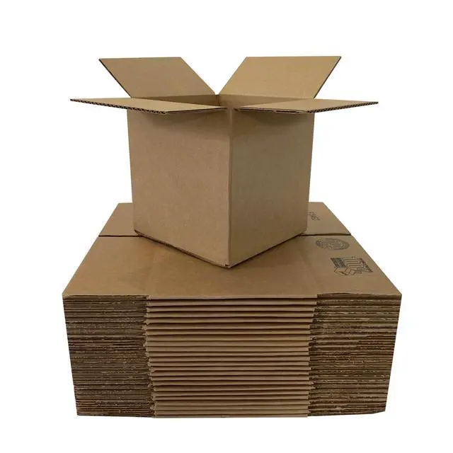 Alt view image 7 of 7 - UOFFICE Corrugated Boxes 6" x 6" x 6" Cube Boxes - Bundle of 25