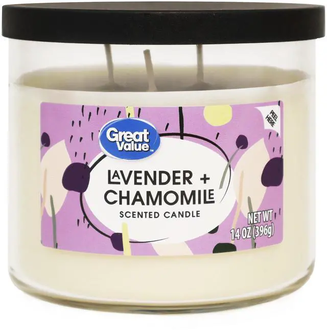 Main image of Great Value Lavender & Chamomile Scented Candle, 14.5 oz