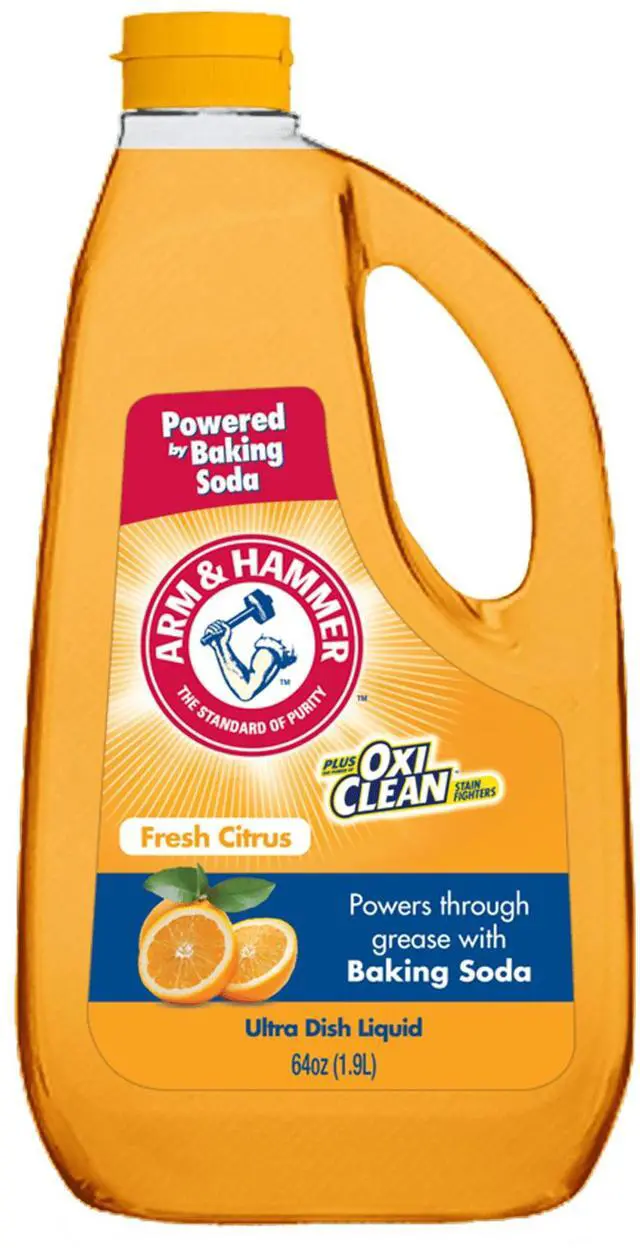 Main image of Arm & Hammer + Oxi Clean Ultra Dish Liquid Soap, Fresh Citrus, 64 oz