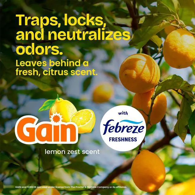 Alt view image 4 of 7 - Glad ForceFlex 13-Gallon Drawstring Tall Kitchen Trash Bags, Gain Lemon Zest Scent, 40 Bags