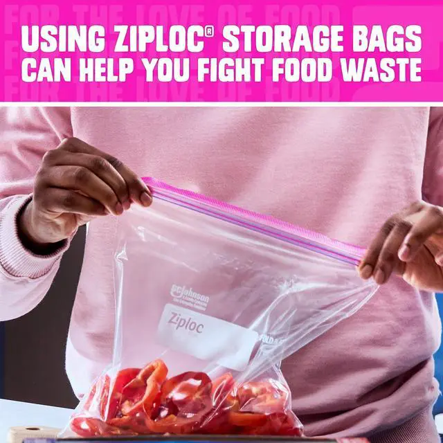 Alt view image 6 of 7 - Ziploc Brand Food Storage Bags, School Supplies, with Grip 'n Seal Technology, Zipper, Gallon, 40 Count