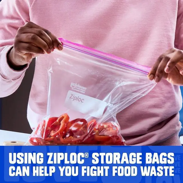 Alt view image 7 of 7 - Ziploc Brand Food Storage Bags, School Supplies, with Grip 'n Seal Technology, Zipper, Gallon, 40 Count