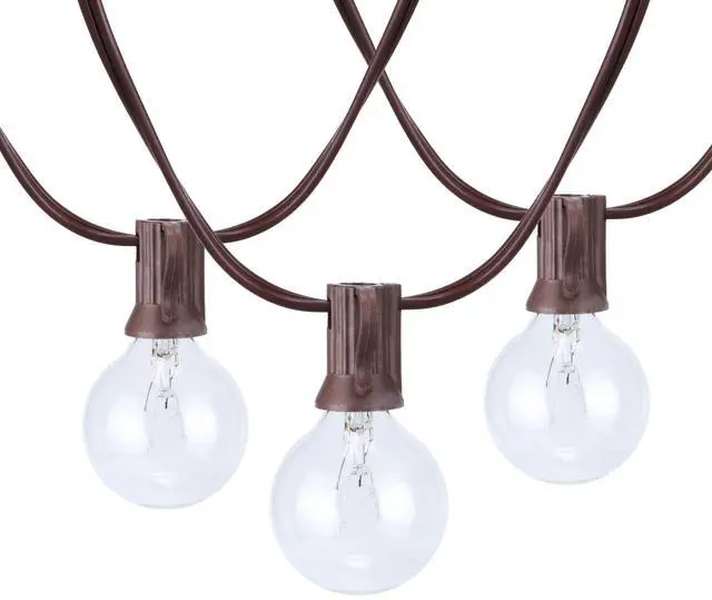 Main image of Better Homes & Gardens 20-Count G40 Clear Glass Globe Outdoor Patio String Lights