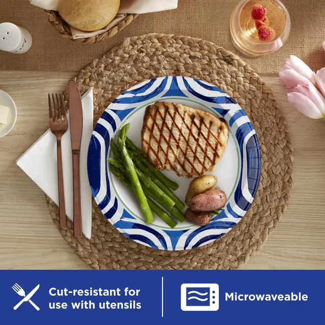 Alt view image 6 of 7 - Dixie Ultra Disposable Paper Plates, 10", Multi-Color, 50 Count