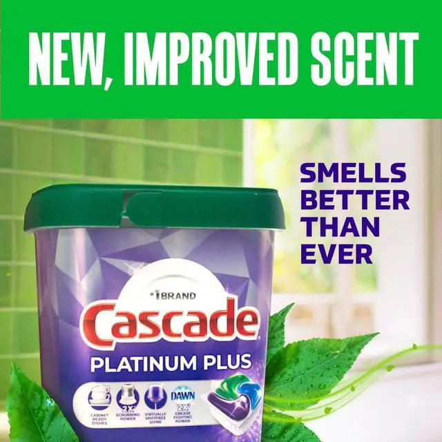 Alt view image 7 of 7 - Cascade Platinum Plus Dishwasher Pods, Dishwasher Detergent, Dish Detergent Soap, Fresh, 19 Count