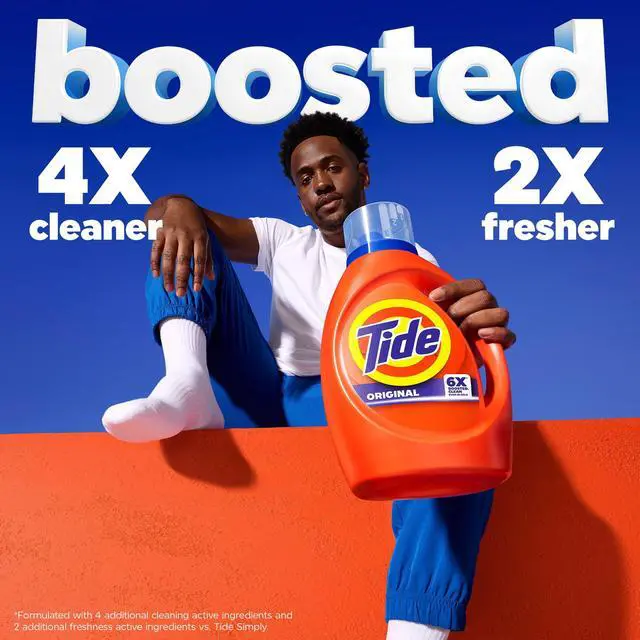 Alt view image 7 of 7 - Tide Laundry Detergent Liquid with 6X Boosted Cleaning Power, Original Scent, 29 fl oz, 23 Loads