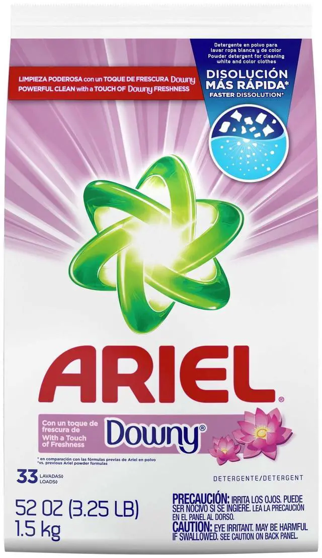 Alt view image 2 of 7 - Ariel Laundry Detergent Powder with a Touch of Downy Freshness, 52 oz, 33 Loads