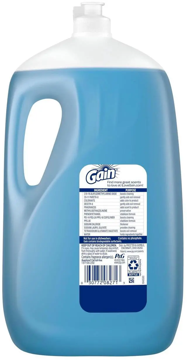Alt view image 7 of 7 - Gain Ultra Dish Washing Liquid Dish Soap, Honey Berry Hula Scent, 90 fl oz.