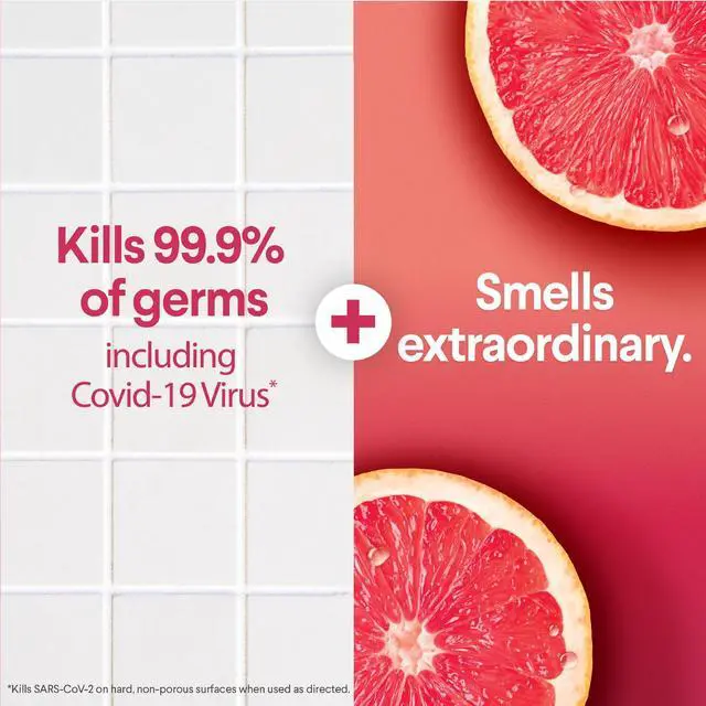 Alt view image 3 of 7 - Clorox Scentiva Disinfecting Multi-Surface Cleaner Spray, Grapefruit & Orange Blossom, 32 fl oz