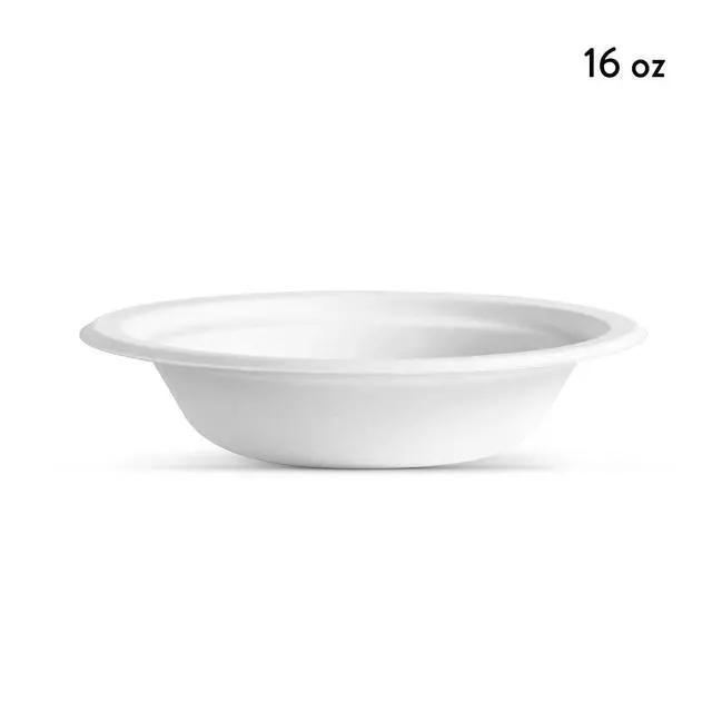 Alt view image 6 of 6 - Chinet Classic Premium Disposable Paper Bowls, 16oz, White, 60 Count
