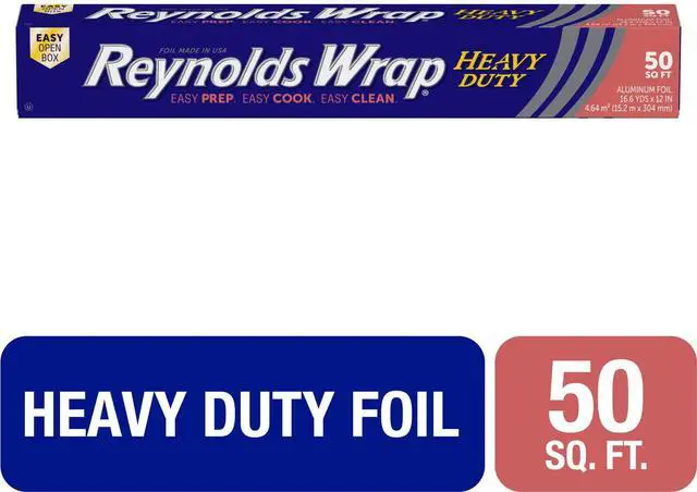 Main image of Reynolds Wrap Heavy Duty Aluminum Foil, 12 Inch Wide, 50 Sq. Ft.