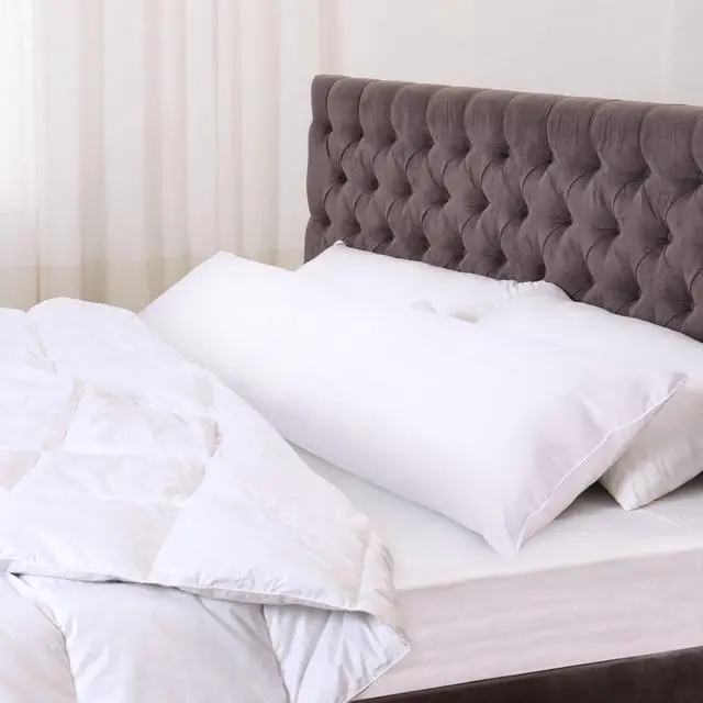 Alt view image 2 of 6 - Mainstays Body Pillow - 20"x 54", White, Microfiber, Hypoallergenic