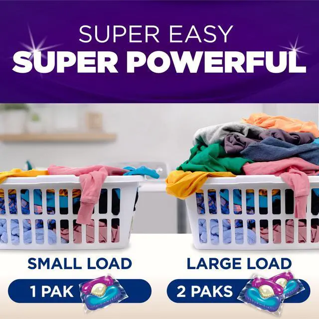Alt view image 6 of 7 - ARM & HAMMER Plus OxiClean Odor Blasters 5-in-1 Laundry Detergent Power Paks, Fresh Burst, 42 Ct