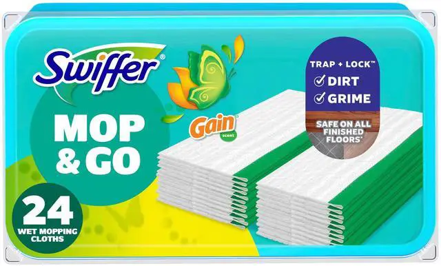 Main image of Swiffer Mop & Go Wet Refills, Gain, 24 Count