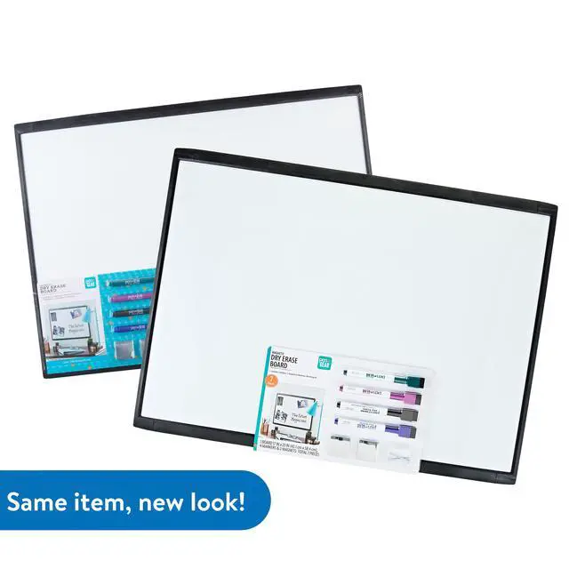 Alt view image 2 of 6 - Pen+Gear Magnetic Dry Erase Board, Black, Height 17" x Width 23" x Depth 0.65"