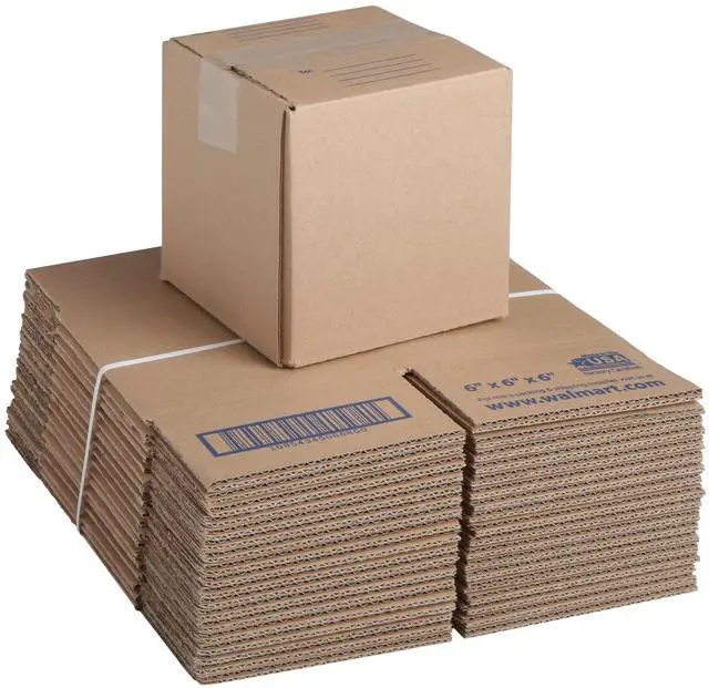 Main image of Pen+Gear Recycled Shipping Boxes, 6 in. L x 6 in. W x 6 in. H, 30-Count
