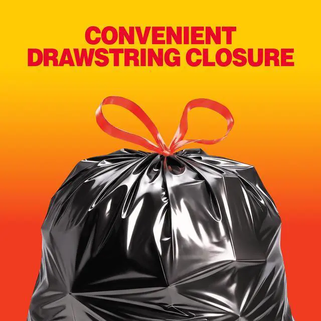 Alt view image 5 of 7 - Husky 30 Gallon Large Drawstring Trash Bags, 80 Bags