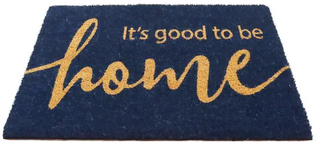 Alt view image 3 of 5 - Mainstays Good To Be Home Coir Doormat, Navy, 18 in x 30 in
