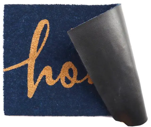 Alt view image 5 of 5 - Mainstays Good To Be Home Coir Doormat, Navy, 18 in x 30 in