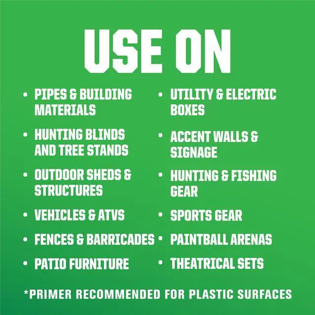 Alt view image 3 of 7 - Deep Forest Green, Rust-Oleum Camouflage 2X Ultra Cover Flat Spray Paint-279175, 12 oz