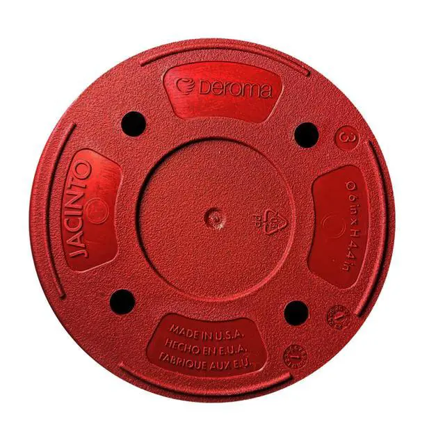 Alt view image 3 of 6 - Jacinto Recycled Plastic Planter, 8 inch Opening Diameter, Red Color