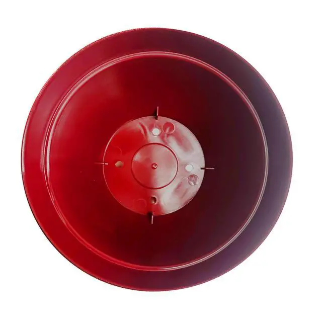 Alt view image 4 of 6 - Jacinto Recycled Plastic Planter, 8 inch Opening Diameter, Red Color