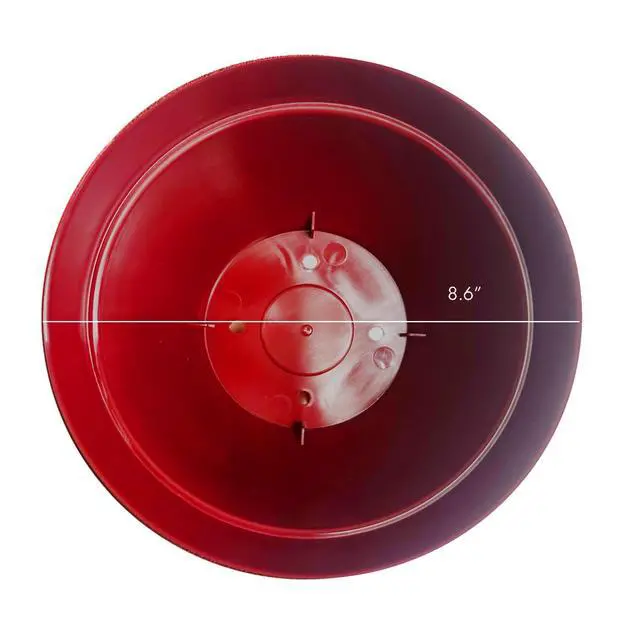 Alt view image 5 of 6 - Jacinto Recycled Plastic Planter, 8 inch Opening Diameter, Red Color
