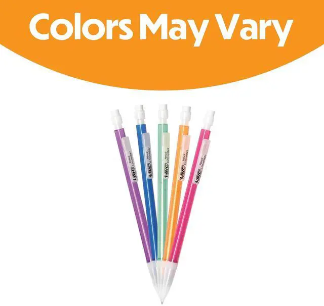Alt view image 3 of 7 - BIC Xtra Sparkle Mechanical Pencils, No. 2, Back to School Supplies, 0.7 mm, 24-Count (Barrel Colors May Vary)