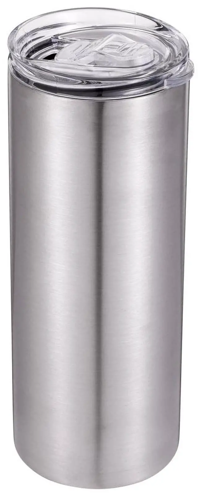 Alt view image 2 of 5 - 25 fl oz Double Wall Stainless Steel Slim Tumbler, Slider lid