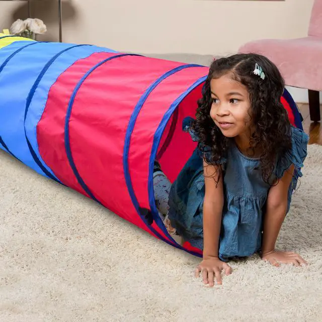 Alt view image 3 of 5 - Play Day Pop-up Crawl Through Tunnel, Polyester Material, Indoor & Outdoor - Tunnel for Kids 3+