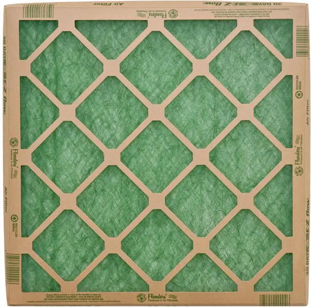 Alt view image 6 of 7 - AAF Flanders 20" x 25" x 1" Nested Glass MERV 1 Air Filter (4 Filters)