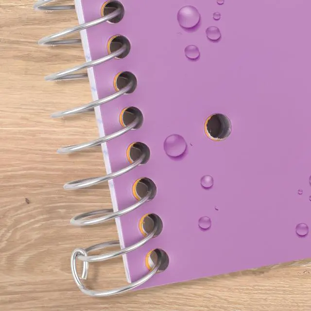 Alt view image 3 of 6 - Five Star Spiral Notebook + Study App, 5 Subject, Wide Ruled, 8" x 10.5", Amethyst