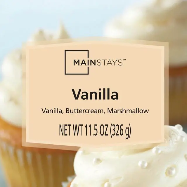 Alt view image 7 of 7 - (2 pack) Mainstays 3-Wick Scented Glass Jar Candle, Vanilla, 11.5 oz