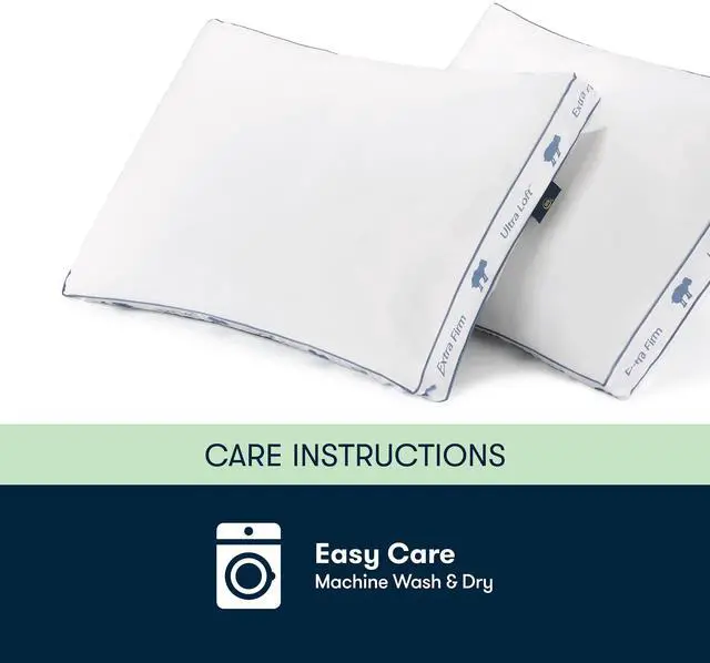 Alt view image 6 of 7 - Sertapedic Ultra Loft Standard/Queen Bed Pillow, Extra Firm Support