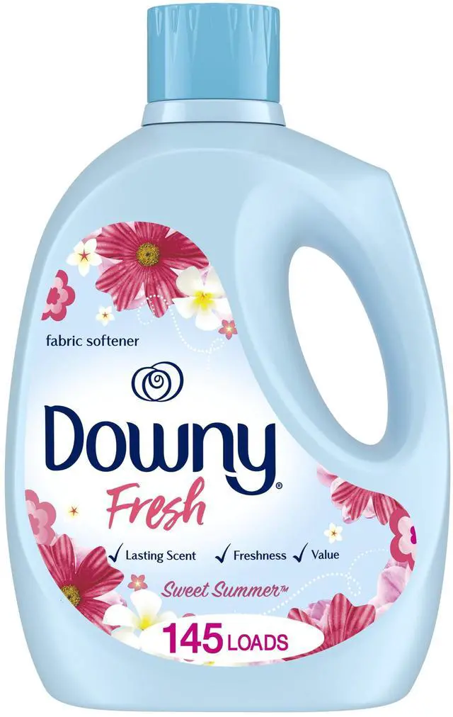 Main image of Downy Fresh Non-Concentrated Liquid Fabric Softener, Sweet Summer Scent, 125 fl oz, 145 Loads