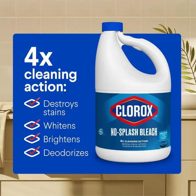 Alt view image 6 of 7 - Clorox No Splash Bleach, 117 fl oz