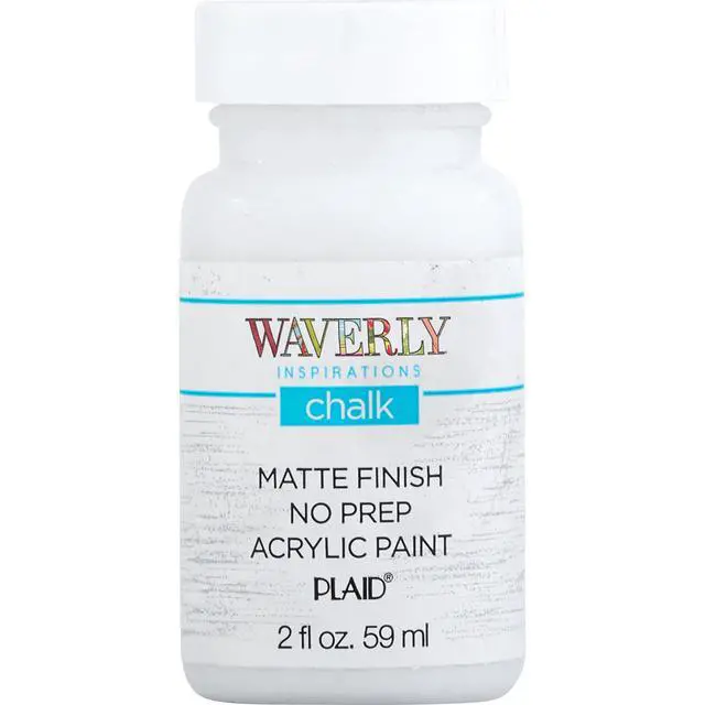 Alt view image 2 of 7 - (3 pack) Waverly Inspirations Chalk Paint, Ultra Matte, White, 2 fl oz