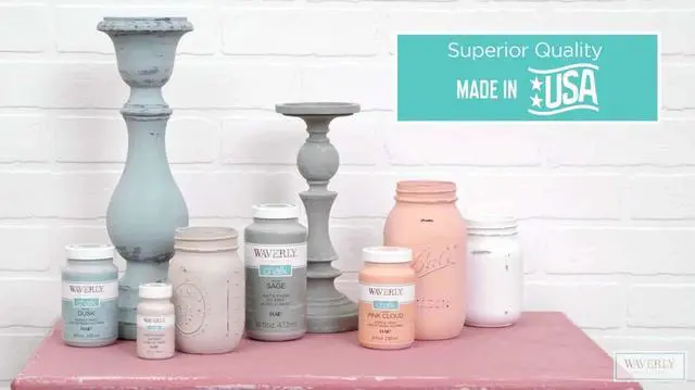 Alt view image 3 of 7 - (3 pack) Waverly Inspirations Chalk Paint, Ultra Matte, White, 2 fl oz