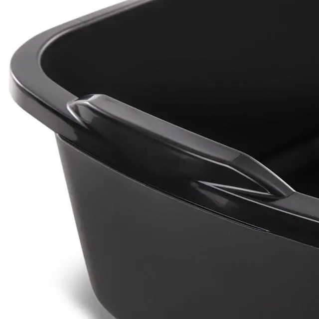Alt view image 6 of 7 - Sterilite 18 Qt. Dishpan, Multi-Purpose Plastic Wash Tub, Kitchen, Sink, Black
