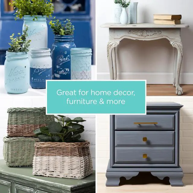 Alt view image 6 of 7 - (3 pack) Waverly Inspirations Chalk Paint, Ultra Matte, White, 2 fl oz