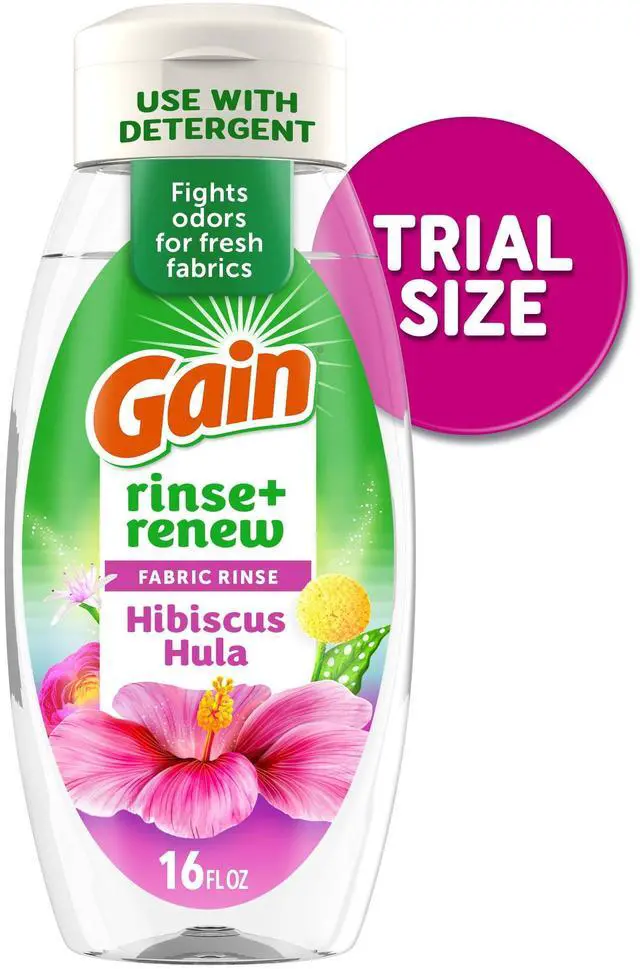 Main image of Gain Rinse and Fabric Rinse, Odor Eliminating, Hibiscus Hula, 16 fl oz