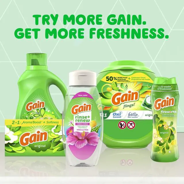 Alt view image 4 of 7 - Gain Rinse and Fabric Rinse, Odor Eliminating, Hibiscus Hula, 16 fl oz