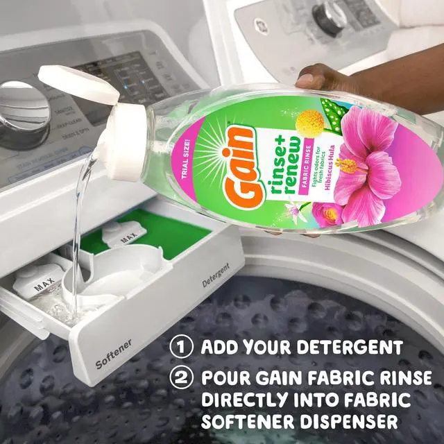 Alt view image 5 of 7 - Gain Rinse and Fabric Rinse, Odor Eliminating, Hibiscus Hula, 16 fl oz