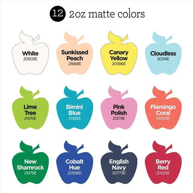 Alt view image 2 of 7 - Apple Barrel Seaside Marina 2 fl oz Acrylic Craft Paint, Matte Finish, Set of 12