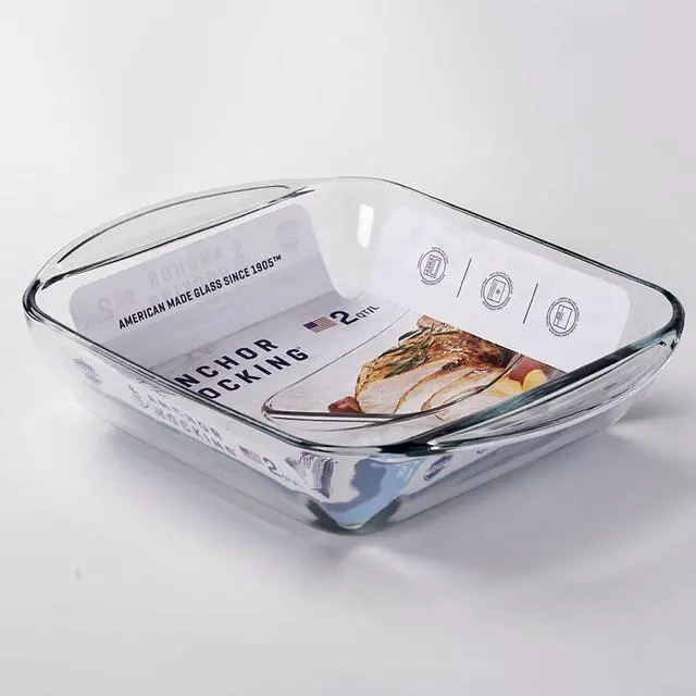 Alt view image 3 of 6 - Anchor Hocking 8" x 8" Glass Cake Pan