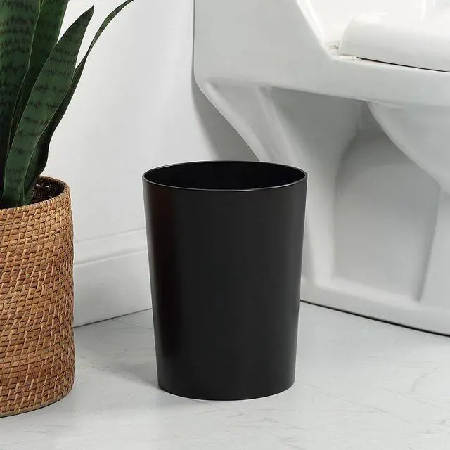 Alt view image 2 of 6 - Mainstays Metal Waste Basket, Black