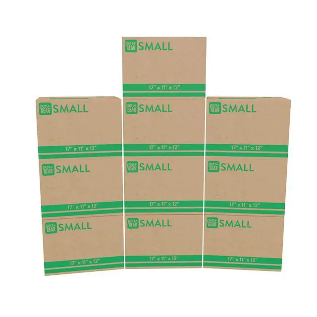 Alt view image 4 of 7 - (10 pack) Pen+Gear Small Moving Boxes, 17 in. L x 11 in. W x 12 in. H, Kraft