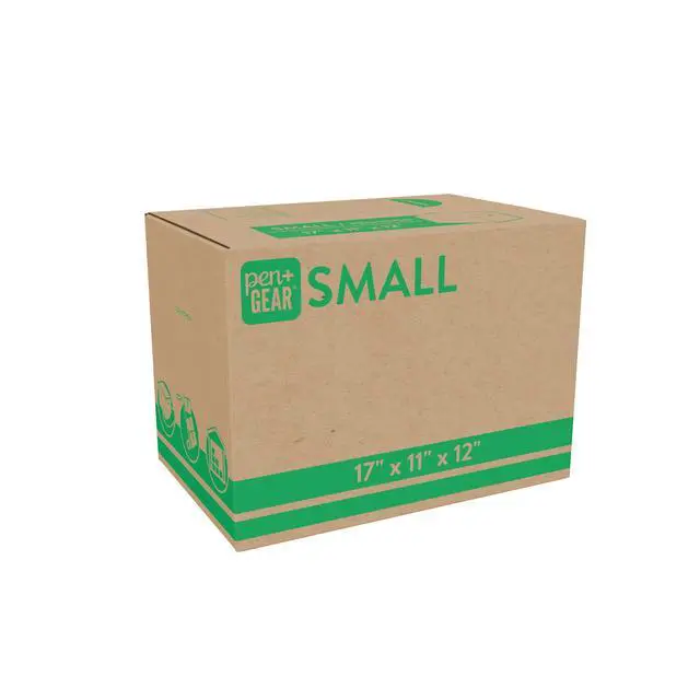 Alt view image 7 of 7 - (10 pack) Pen+Gear Small Moving Boxes, 17 in. L x 11 in. W x 12 in. H, Kraft